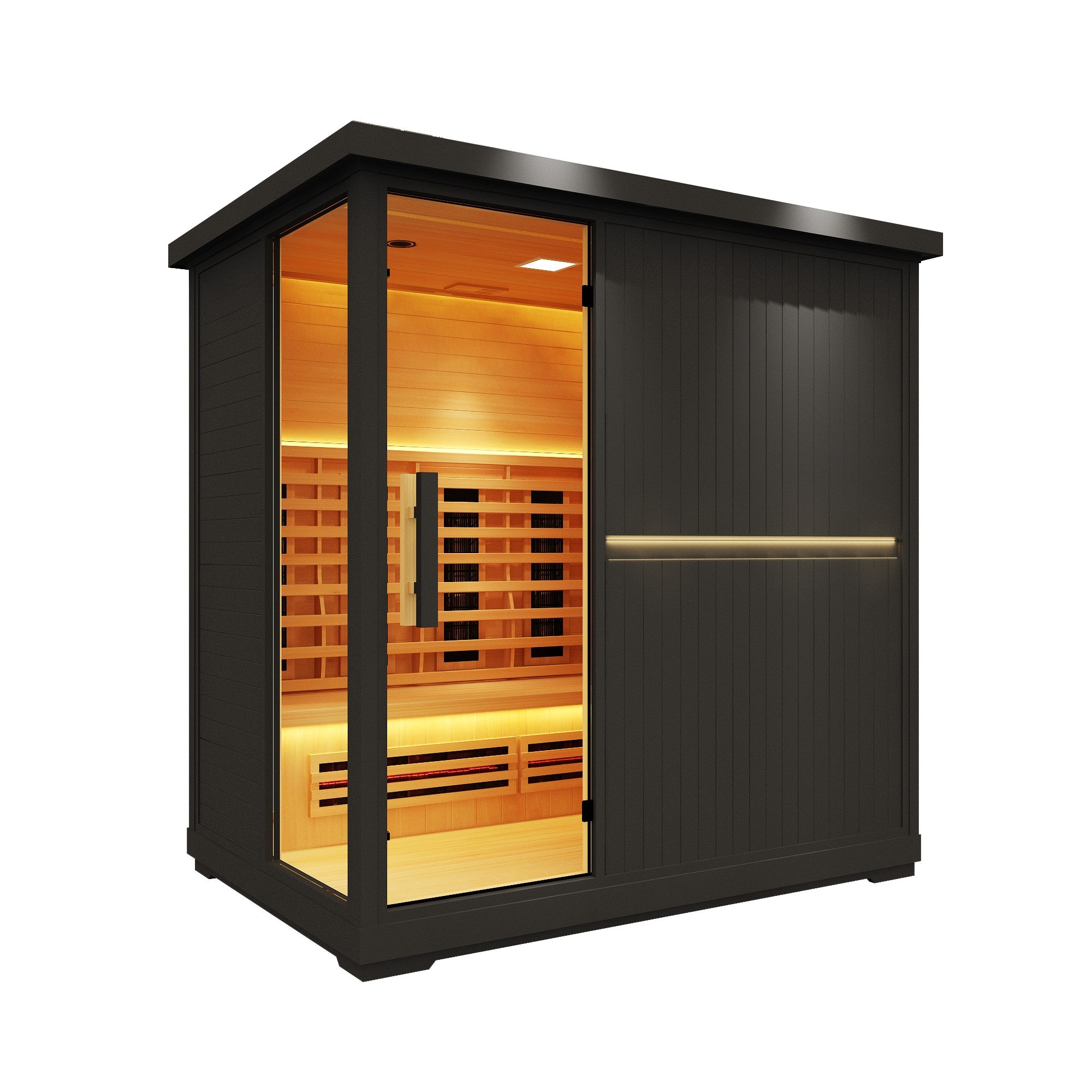 Lucent Halo 4 Person Outdoor Far-Infrared Sauna